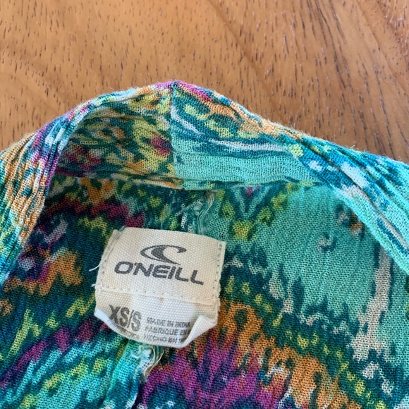 O'Neill Green Patterned Cardigan - Picture 7 of 8